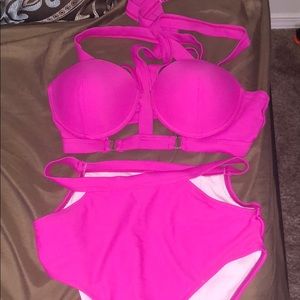 Pink swimsuit worn once size medium